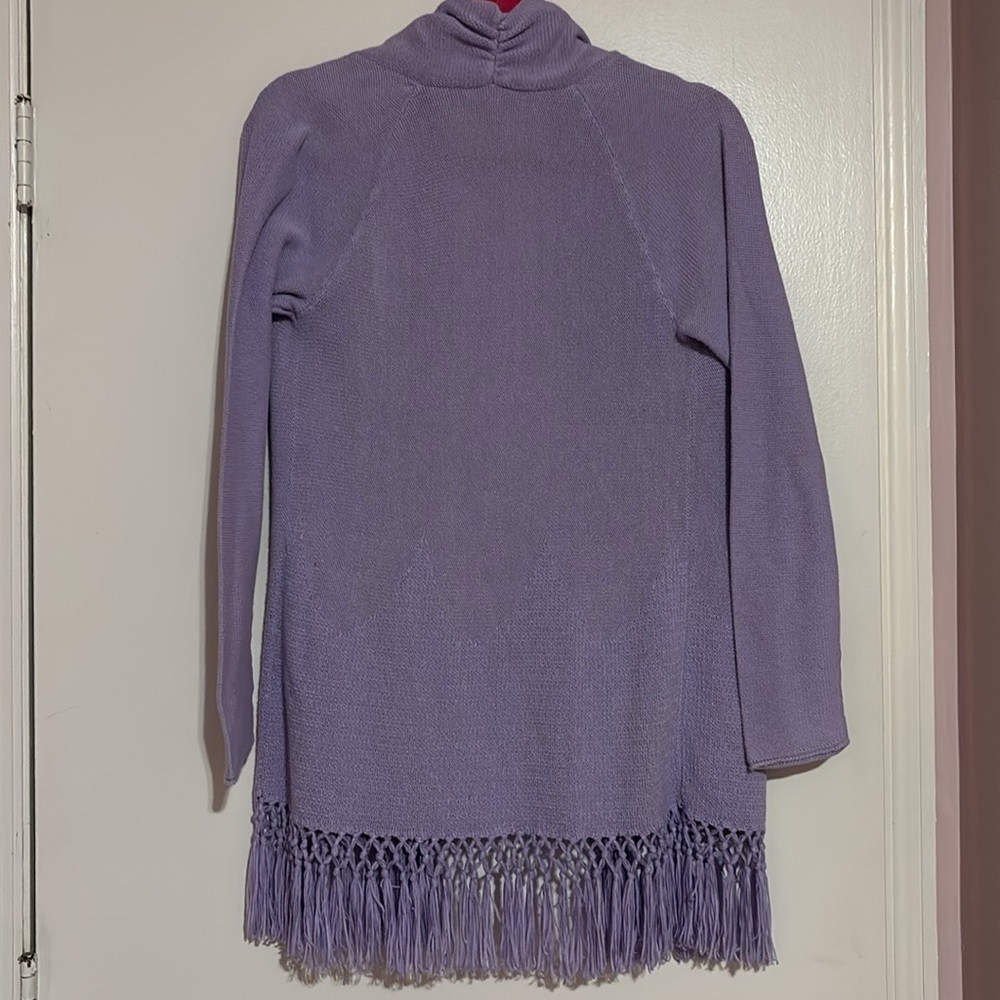 ✨FINAL HR TO BUY✨ Lilly Pulitzer Tatum Cardigan Lilac Verbana - Picture 9 of 13